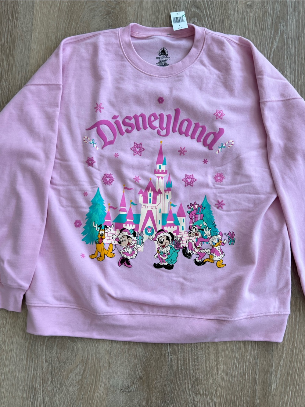 Disney Pink Holiday Sweatshirt